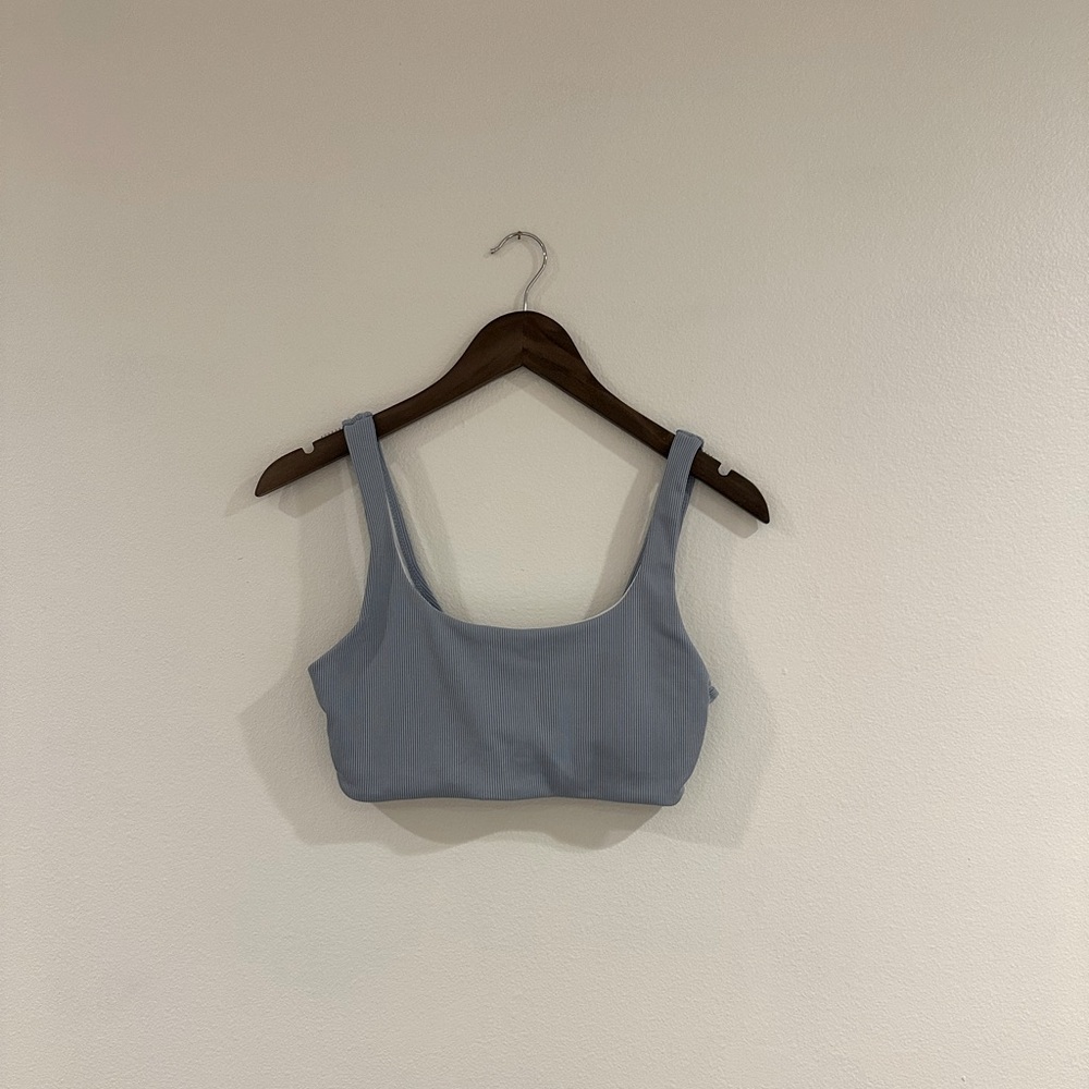 Light blue bikini top, excellent condition.